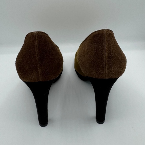 Fendi Scarpe platform heel tan/brown suede 7.5 - Picture 6 of 6